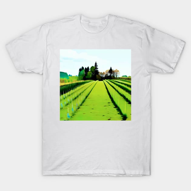 Pastoral Vineyard T-Shirt by DANAROPER